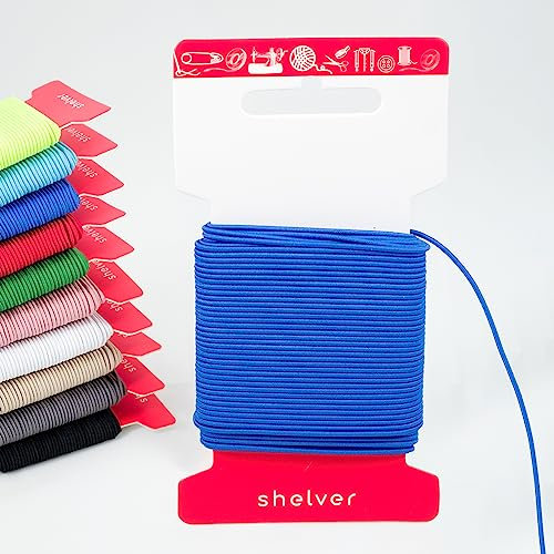 Shelver Premium Elastic Cord, 1.5mm Dark Blue, 5m