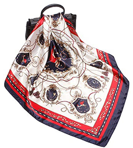 FAIRYGATE Seidentuch Damen Bandana Halstuch Damen Kopftuch Vierecktuch Seide Mädchen 78008