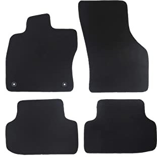 Fußmatten passend für VW UP Typ BL, 121, 122 (Baujahr 2011-2024), Hit schwarz | 4-TLG | Umrandung schwarz
