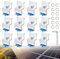 Solare Fotovoltaico Staffa Morsetti Terminali in Alluminio PV 12 pezzi Staffa per Pannello Solare Fissaggio Pannelli Solari per modulo altezza 30-50 mm