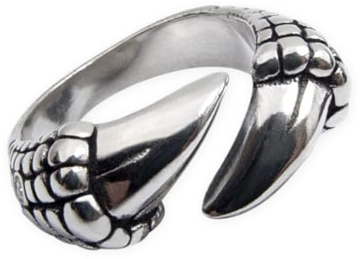 Fly Style Damen Herren Ring 316L Edelstahl Ring - Drachen Claw - Gothic Ring