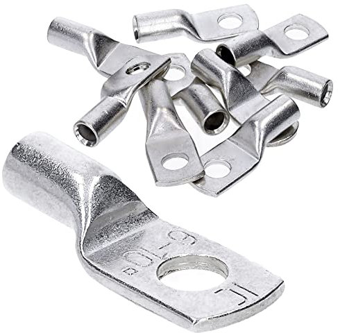 10 Stück Kalitec HR10-6 Handelsübliche Rohrkabelschuhe 10mm² M6 I ohne Sichtloch I Made in Germany