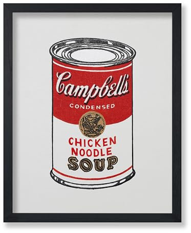 Poster Master Campbell's Chicken Noodle Soup Druck – Pop-Art-Wandkunst – Geschenk für Mann, Frau, Koch, Koch, Küche, Esszimmer, Dekoration, 28 x 35 cm, ungerahmt