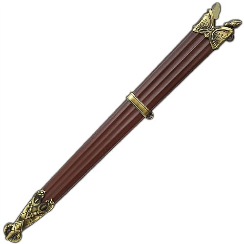 United Cutlery Scheide für Schwert von Eomer Replik | Der Herr der Ringe Offiziell lizenzierte Erinnerungsstücke | Holzkern umwickelt in Kunstleder | Echtheitszertifikat | Metallchape und Halsband