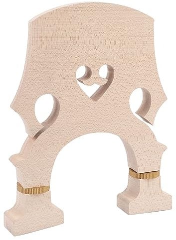 Kontrabassbrücke, Verstellbare Messingschraube, Ahornholz, Verbessert die Leistung (1/8)