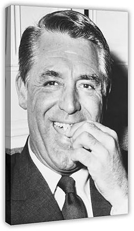 SPERKY Filmschauspieler – Cary Grant Vintage-Poster, Leinwand-Poster, Wandkunst, Dekordruck, Bild, Gemälde für Wohnzimmer, Schlafzimmer, Dekoration, Rahmenstil, 60 x 90 cm
