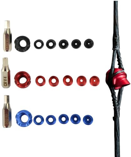 Bogenschießen Peep Sight für Compound-Bogen austauschbare Aluminium-Legierung Innenkern mit Peep Visier Hoody Compound Bogen (45°, rot, B)