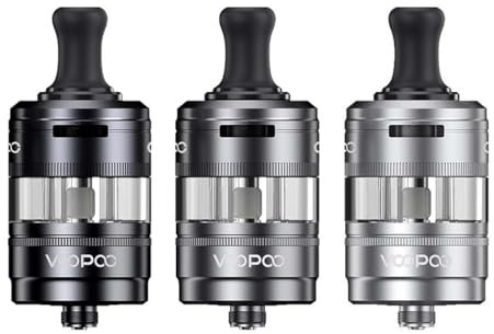 Voopoo PNP X POD TANK MTL 5ml | Claromizador depósito plástico compatible con MOD rosca 510 - Atomizador con resistencias Voopoo PNP-X y PNP X Pod Cartridge MTL | Sin Tabaco Sin Nicotina (Negro)