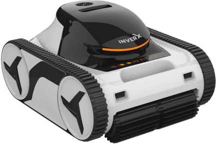 PQS - Robot Limpiafondos Automático de Piscina Inverx 30 - Funciona sin Cables con Batería - Piscinas de hasta 20 x 6 Metros