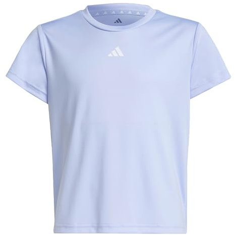 adidas Mädchen Train Essentials Regular Fit Logo Training T-Shirt Junior Girls, Violet Tone/White, 13-14 Years