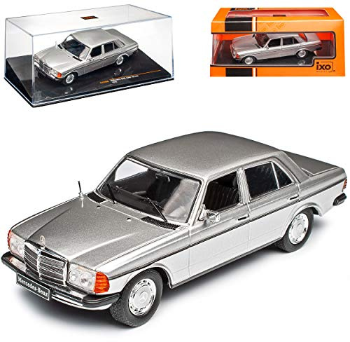 Ixo Mercedes-B W123 200 D E-Klasse Limousine Silber 1975-1986 1/43 Modell Auto