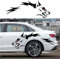 Wolf Aufkleber Stickers für Autos und Pickup Trucks, Vinyl Wolf Karosserie Aufkleber zum ändern von Hinterrad und Türen (Schwarz Farbe)