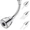 Kitchen Tap Spray Head - 360° Swivel Kitchen Tap Extension - 3 Water Flow Modes Faucet Extender Tap Attachment - 22mm/24mm Compatible - Fits Standard Tap Adapter for Kitchen Sink