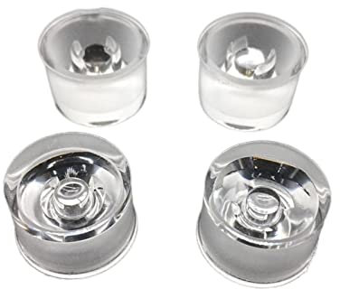 EUETVEXERK 100pcs / lote 5/15/30/45/60/90/120 GRADO LED impermeable del colimador de lentes de LED de LED for 1W 3W 5W LED Perlas de la lámpara de alta potencia Luces de repuesto para televisores(90 D