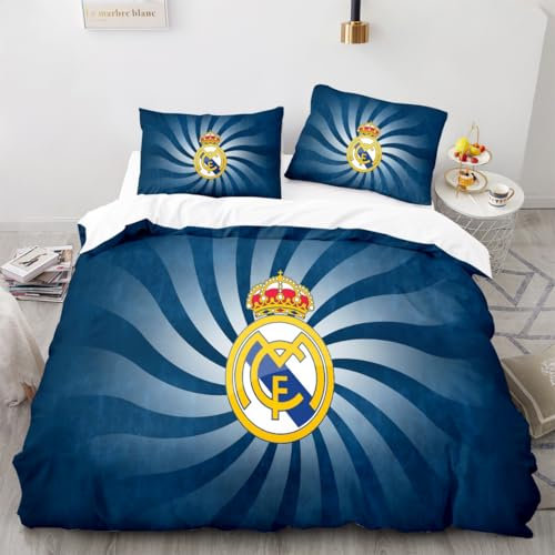 Winter Madrid CF Bettbezugs Sets 135x200 Kinder Jungen Mädchen Baby, Bettwäsche KinderBettbezugs-Set, Bettwäsche Set 135x200 Mit 1 Kissenbezug 80x80