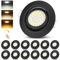 cloksh LED Einbaustrahler 230V Dimmbar Weiß LED Spots 5W IP44 Bad Einbauleuchten Schwenkbar Deckenspots,Warmweiß Neutralweiß Kaltweiß deckenleuchte für Badezimmer Küche Wohnzimmer,12er Set
