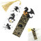 2 Stück Acryl Cool Dragon Bookmark,Drachen Lesezeichen Anime,Schwarz Gold Fourth Wing Lesezeichen, Doppelseitiges Muster Geeignet als Geschenk für Buchliebhaber