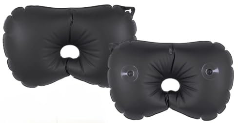 EURI | Almohada de Baño | Almohada para Bañera Hinchable con Ventosas | Almohada Bañera con Ventosas| Antideslizante | Reposacabezas Ergonómico|