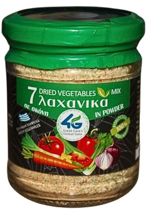 4G – Mezcla de 7 Verduras Secas en Polvo, 2x80g | Ideal para Sopas, Salsas y Platos Vegetarianos, (Total 160g)