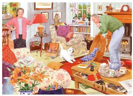 The House of Puzzles Where are my Glasses? Jigsaw - Big 500 Piece Jigsaws For Adults, Extra Large Pieces, Artist Illustrated, Scenic Landscape, Deluxe Puzzle Gifts