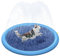 Almohadilla de Aspersor de Juego, XiXiRan Piscina Aspersor para Perros, Splash Pad Niños Mascotas, Almohadilla de Rociadores, Splash Sprinkle Play Pad Mat, Alfombra de Agua Perros (Azul*170cm)