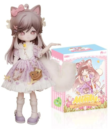 Minty The Fantasy Forest Serie 1/12 BJD-Puppe OB11 Größe (Single Box) | Actionfiguren Sammelbare Anime-Figuren Puppen Mystery Box Geschenke für Jungen und Mädchen