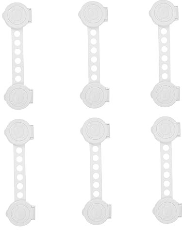 UKCOCO 6stücke Sicherheitschlösser Für Junge Mädchen Riemenverschlüsse Schubladenschlösser Selbstklebend Kindersicherung Ohne Bohren Für Schränke Kühlschränke Und Hochwertiges Material St