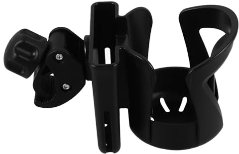 Toyvian Sheet Music Holder with Cup Holder Clamp Plastic Mic Stand for Water Bottles or Cups Safe Anti-collision Design Simple Black Accessory for Practice and Performance Style
