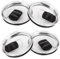 4 Pack 30 oz Tumbler Lid Compatible with YETI Rambler Magnetic Slider Lid for 30 oz Tumbler, 14 oz Mug and 35 oz Straw Mug, Compatible with Ozark Trail Old Style RTIC, BPA Free