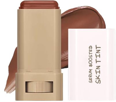 Foundation Stick Beauty Balm Serum Boosted Skin Tint, Foundation Stick Für Makelloses, Solid Getönter Feuchtigkeitsserum-Konturstift, Multifunktionaler Concealer Mit Vollständiger Abdeckung (#02)
