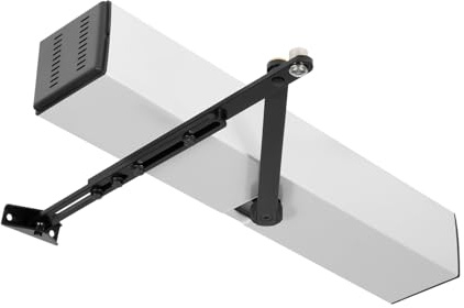 Automatischer Türöffner, Weißer Elektrischer Türöffner, Elektrisches Schwenktür-Zugangskontrollsystem mit Fernbedienung und Taster, Geeignet für Türen aus Verschiedenen Materialien Wie Holz, Aluminium