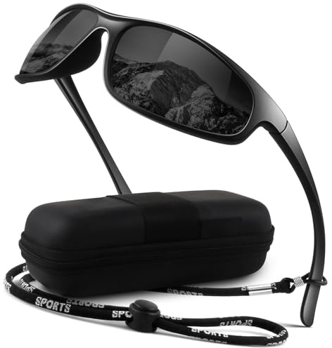 LINVO Sonnenbrille Herren Damen Polarisierte Sport Ultraleicht UV400 Schutz | Leicht, Verdrehfreies Design, Autofahren, Angeln, Reisen, Laufen, Golfen