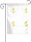 AEKGOHP Canard jaune qui aime apprendre Impressions sur mât de drapeau de jardin, décoration de cour extérieure double face, 30,5 x 45,7 cm