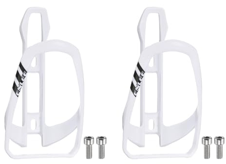 QUARKZMAN 2pcs Porte-Bidon De Vélo Léger Universel Blanc | Support De Bouteille De Cyclisme Chargement Par Le Dessus Pour MTB Route Gravel