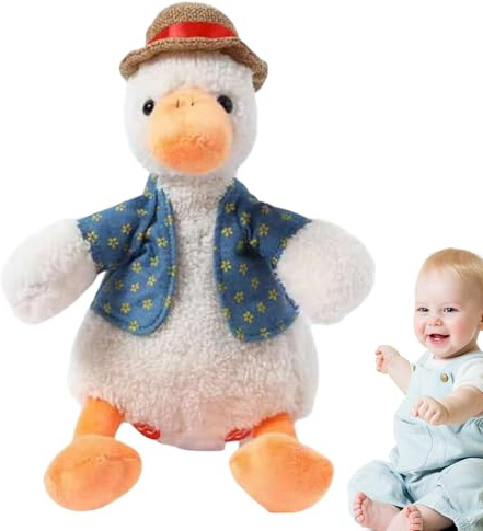 Che singt sprechend: Interaktives Plüschtier, stimmenimitierendes Tier, niedliches Klangspiel | Spaß für Kinder, Geburtstagsgeschenk, Lernspielzeug, Spiel für die meisten Picknicks