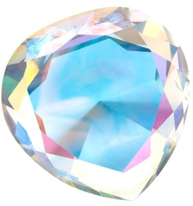 SHOWERORO Model Hand-model Display Heart-shaped Artificial Crystal Diamond Adorn Unique Creative for Fake Diamond Decor, Shining Brightly Desktop Decoration Manicure for Nail Photo Prop
