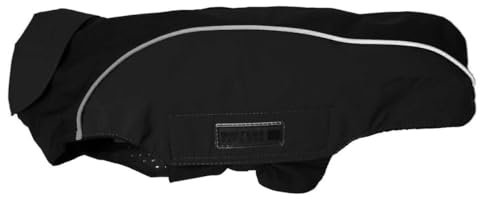 Wolters | Regenjacke Easy Rain für Mops&Co. schwarz/schwarz | Rückenlänge 38 cm