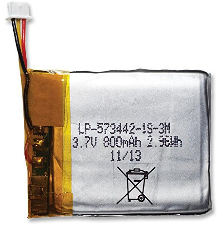 Batteries - Rechargeable - BATTERY LI-POLYMER 3.7V 800MAH - LP-573442-1S-3