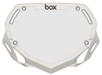 BOX Phase 1 number plate small white