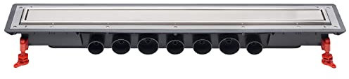 Wirquin 30723959 Venisio Expert L.800 mm - Canieve de ducha a ras de suelo (acero inoxidable, cromado)