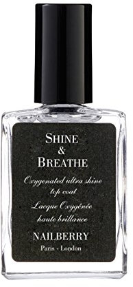 Nailberry Shine & Breathe Oxygenated Top Coat 15 ml | Boosts the Vibrancy, Shine and Staying Power of your Polish