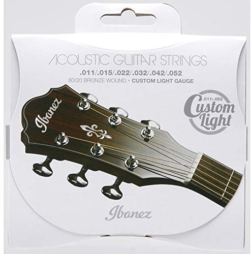Ibanez IACS62C Bronze Wound 80/20 Acoustic Guitar Strings - Custom Light Gauge