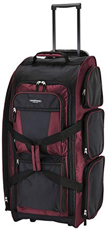 Travelers Club Xpedition Reisetasche mit Mehreren Taschen, 76,2 cm, 76,2 cm, Purpurrot