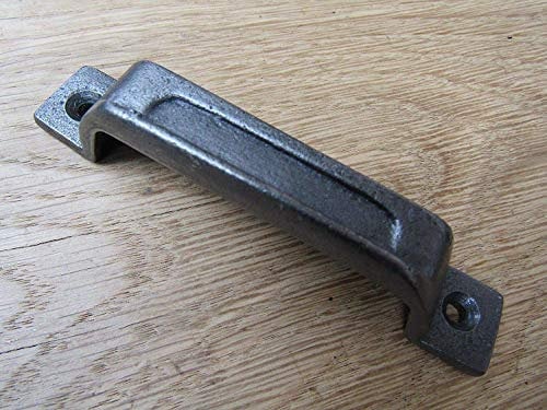 Cast Iron Rim Lock Keep Victorian Latch Lock Antique Iron Slim (Striker Plate)