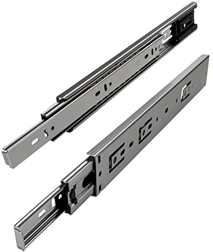 SOTECH 1 Paar Vollauszüge KV2-45-H45-L250-SE mit Selbsteinzug Höhe 45 mm, Länge 250 mm, Schubladenschiene belastbar bis 45 Kg