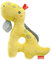 Fehn 051117 Ring-Greifling Dino – Motorik-Spielzeug mit Rassel – fördert spielerisch das frühkindliche Lernen – treuer Begleiter für Babys und Kleinkinder ab 0+ Monaten