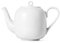 Lyngby Porcelæn Teekanne 1,9 l Rhombe klassisches Design Zeitlos, Weiss