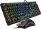 Sharkoon Skiller SGB30 Red Gaming Set, Skiller SGK30 Mechanische Gaming Tastatur mit roten Schaltern plus Skiller SGM2 RGB Gaming Maus