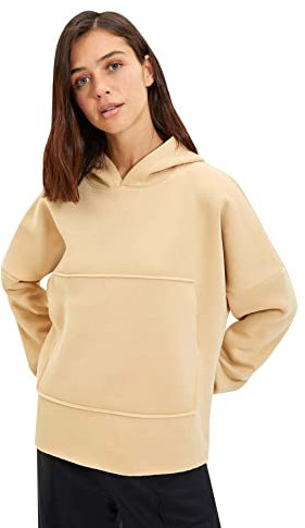 Trendyol-Kamel-Känguru-Taschen mit Kapuze übergröße gestrickt SHARDON Sweatshirt, Kamel,
