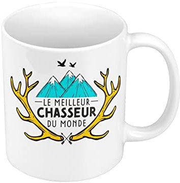 Tazza in ceramica Miglior Cacciatore del Mondo Caccia Montagna